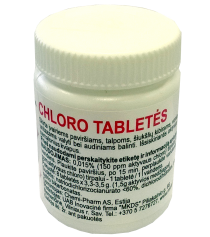 Chloro tabletės, 8 vnt.
